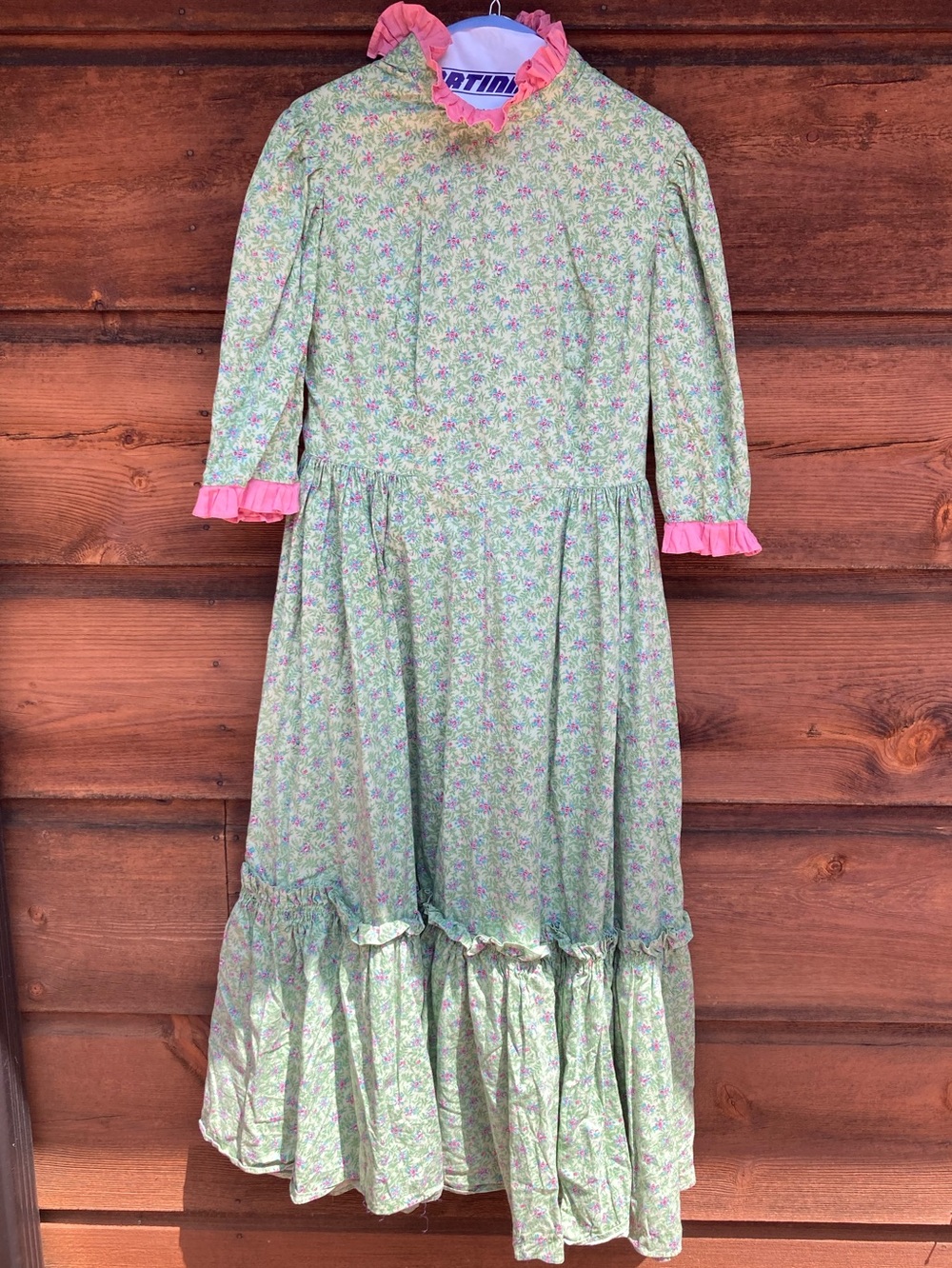 Handmade Modest Dress Prairie Vintage 60s 70s